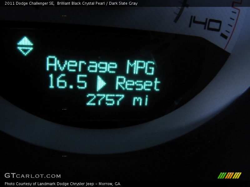 Brilliant Black Crystal Pearl / Dark Slate Gray 2011 Dodge Challenger SE
