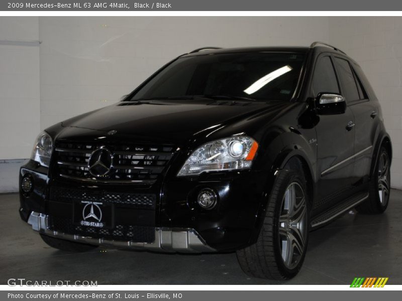 Black / Black 2009 Mercedes-Benz ML 63 AMG 4Matic