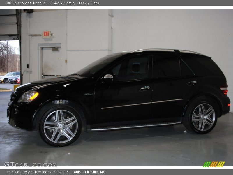Black / Black 2009 Mercedes-Benz ML 63 AMG 4Matic