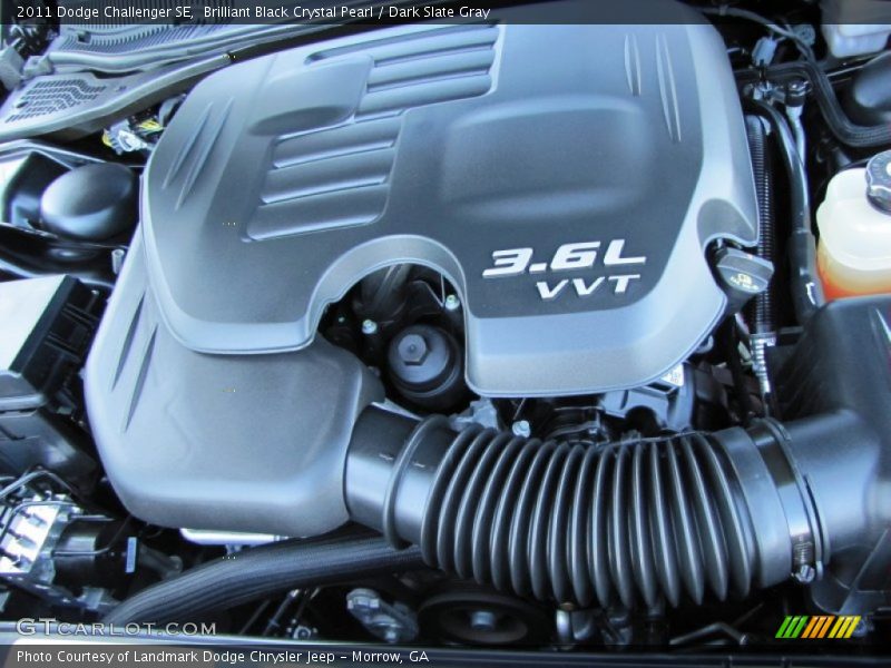 Brilliant Black Crystal Pearl / Dark Slate Gray 2011 Dodge Challenger SE