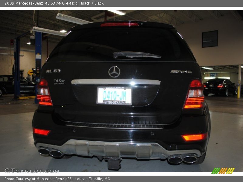 Black / Black 2009 Mercedes-Benz ML 63 AMG 4Matic
