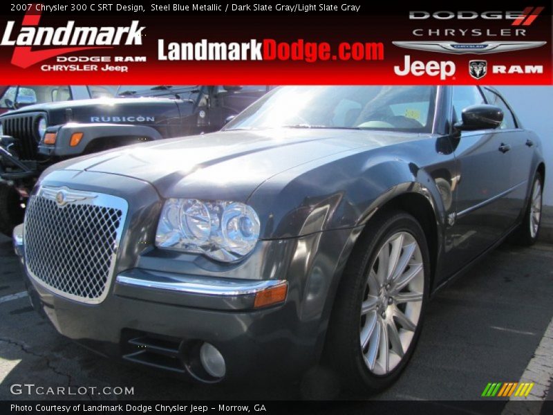 Steel Blue Metallic / Dark Slate Gray/Light Slate Gray 2007 Chrysler 300 C SRT Design