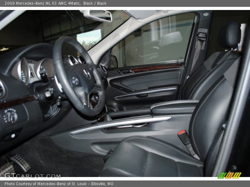 Black / Black 2009 Mercedes-Benz ML 63 AMG 4Matic
