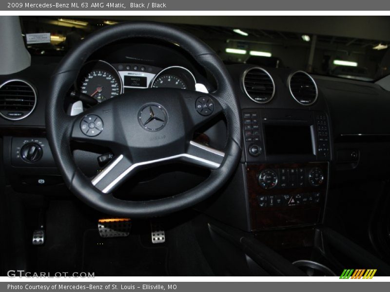 Black / Black 2009 Mercedes-Benz ML 63 AMG 4Matic