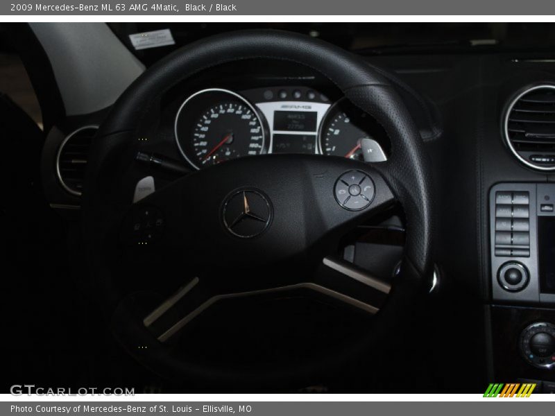 Black / Black 2009 Mercedes-Benz ML 63 AMG 4Matic