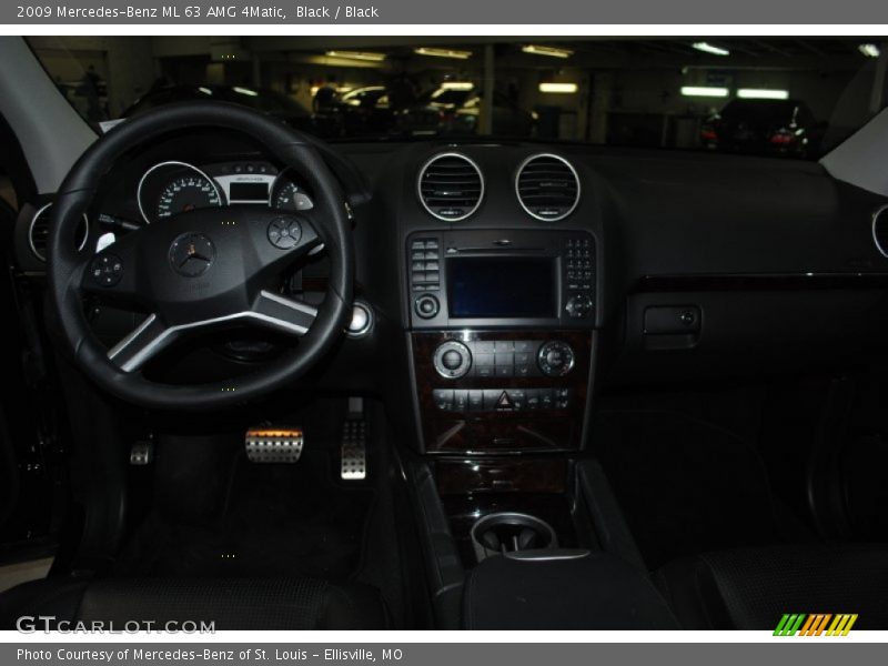 Black / Black 2009 Mercedes-Benz ML 63 AMG 4Matic