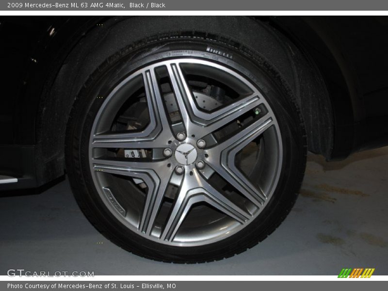 Black / Black 2009 Mercedes-Benz ML 63 AMG 4Matic