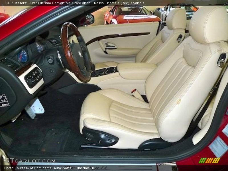 Front Seat of 2012 GranTurismo Convertible GranCabrio