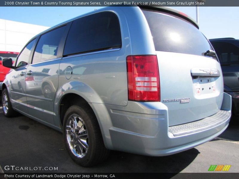 Clearwater Blue Pearlcoat / Medium Slate Gray/Light Shale 2008 Chrysler Town & Country Touring Signature Series