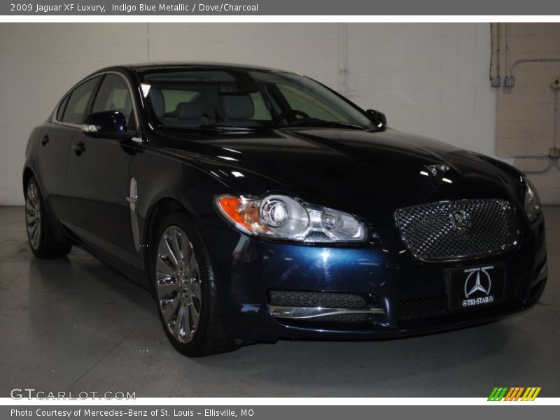 Indigo Blue Metallic / Dove/Charcoal 2009 Jaguar XF Luxury