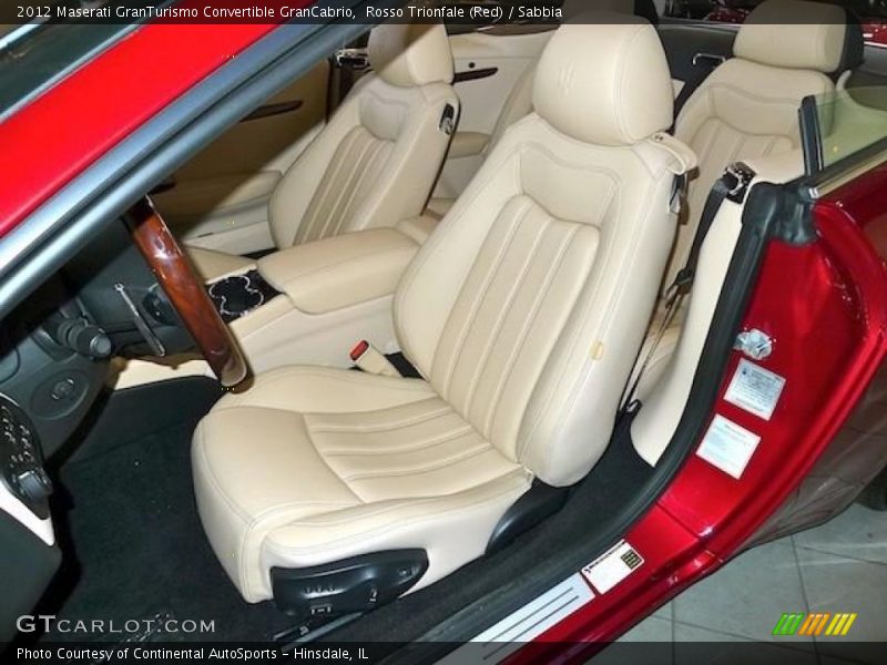 Front Seat of 2012 GranTurismo Convertible GranCabrio