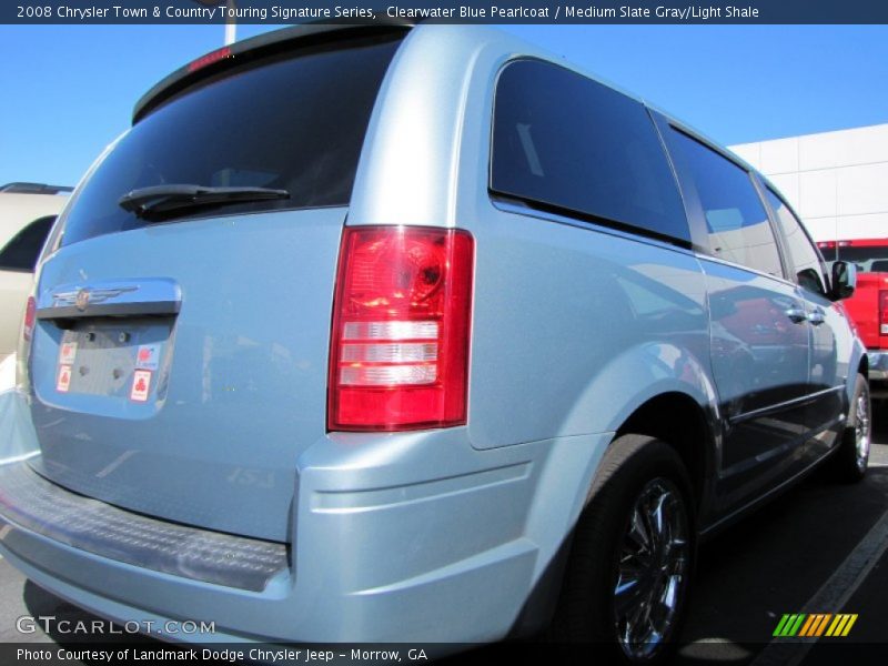 Clearwater Blue Pearlcoat / Medium Slate Gray/Light Shale 2008 Chrysler Town & Country Touring Signature Series