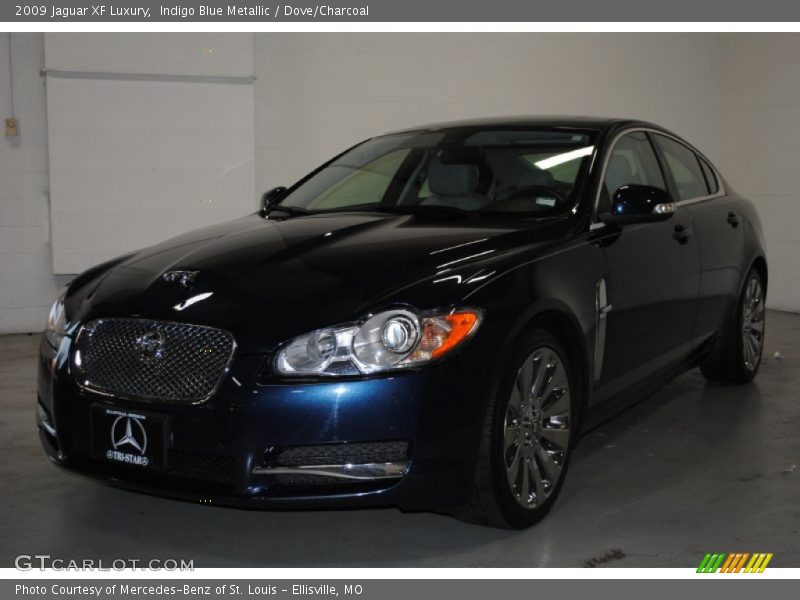 Indigo Blue Metallic / Dove/Charcoal 2009 Jaguar XF Luxury