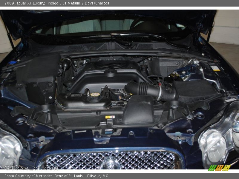 Indigo Blue Metallic / Dove/Charcoal 2009 Jaguar XF Luxury