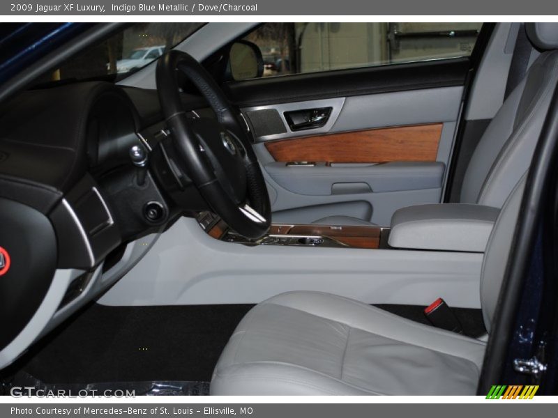Indigo Blue Metallic / Dove/Charcoal 2009 Jaguar XF Luxury