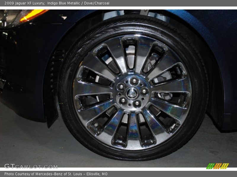 Indigo Blue Metallic / Dove/Charcoal 2009 Jaguar XF Luxury