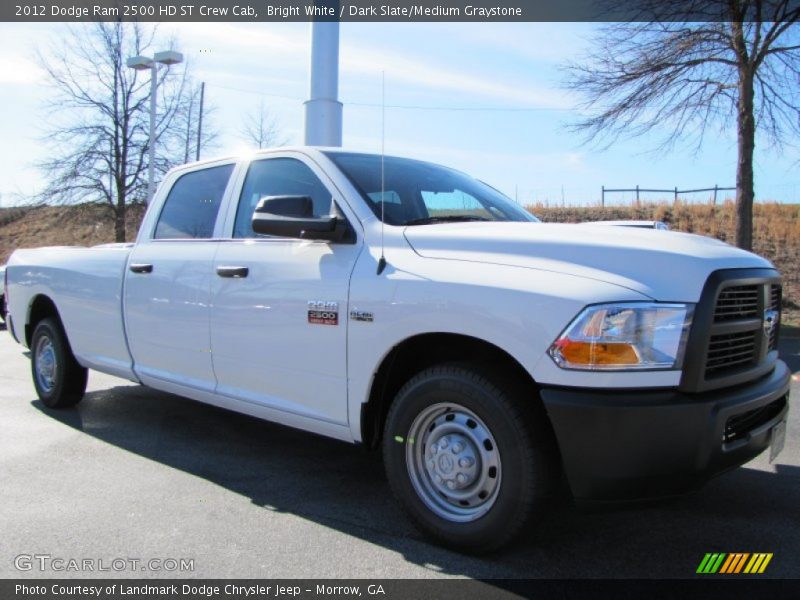 Bright White / Dark Slate/Medium Graystone 2012 Dodge Ram 2500 HD ST Crew Cab