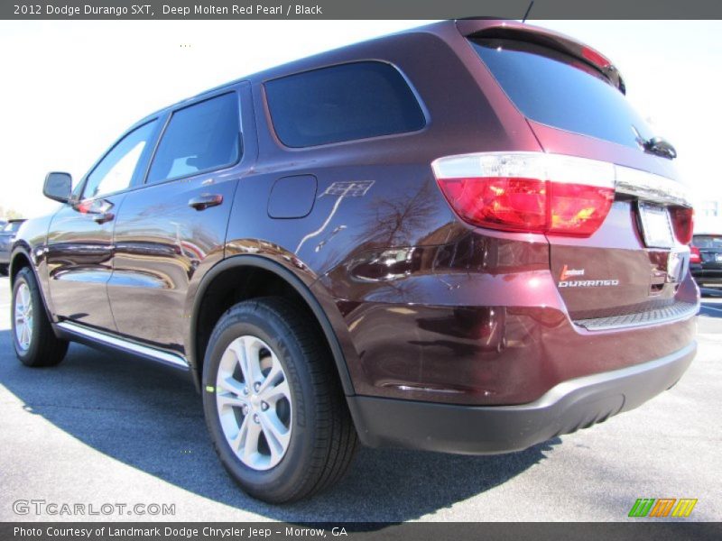 Deep Molten Red Pearl / Black 2012 Dodge Durango SXT
