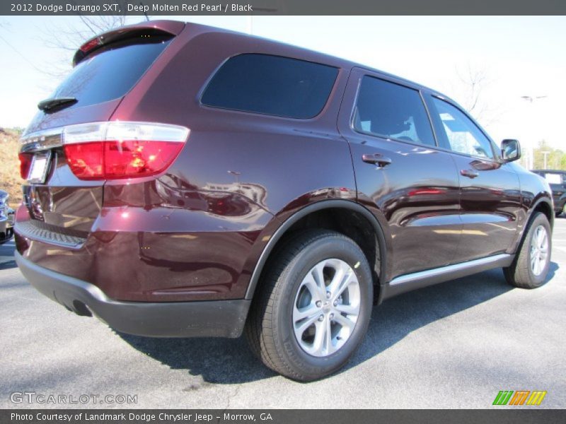 Deep Molten Red Pearl / Black 2012 Dodge Durango SXT