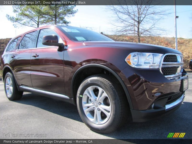 Deep Molten Red Pearl / Black 2012 Dodge Durango SXT