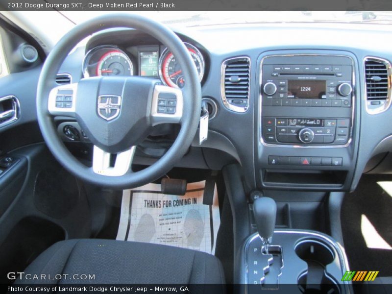 Deep Molten Red Pearl / Black 2012 Dodge Durango SXT