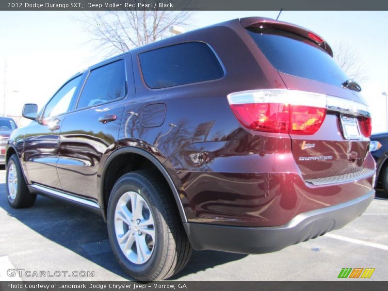 Deep Molten Red Pearl / Black 2012 Dodge Durango SXT