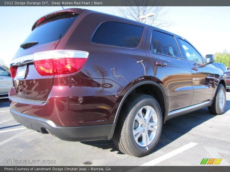Deep Molten Red Pearl / Black 2012 Dodge Durango SXT