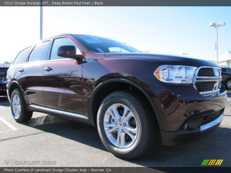Deep Molten Red Pearl / Black 2012 Dodge Durango SXT