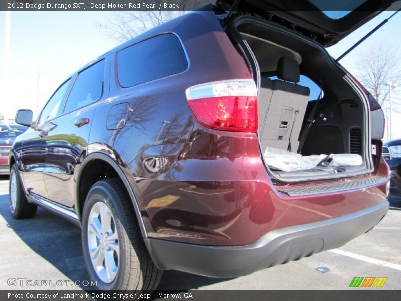 Deep Molten Red Pearl / Black 2012 Dodge Durango SXT