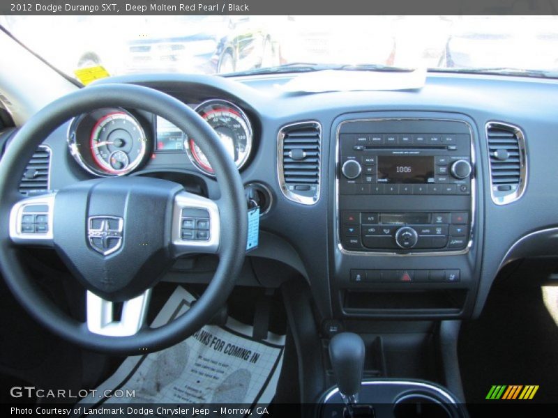 Deep Molten Red Pearl / Black 2012 Dodge Durango SXT