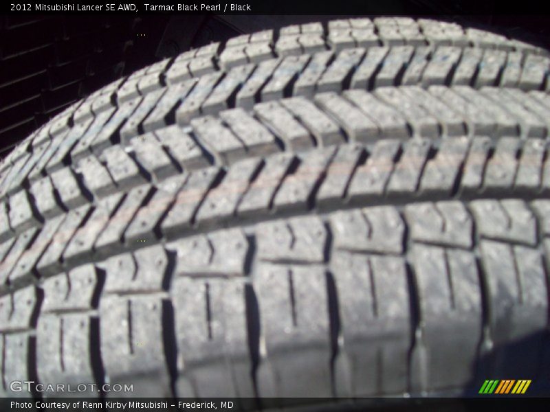 Tarmac Black Pearl / Black 2012 Mitsubishi Lancer SE AWD