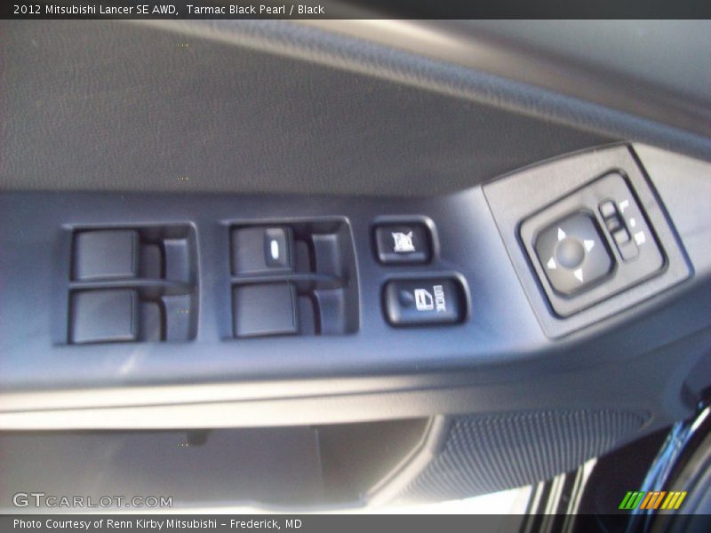 Tarmac Black Pearl / Black 2012 Mitsubishi Lancer SE AWD