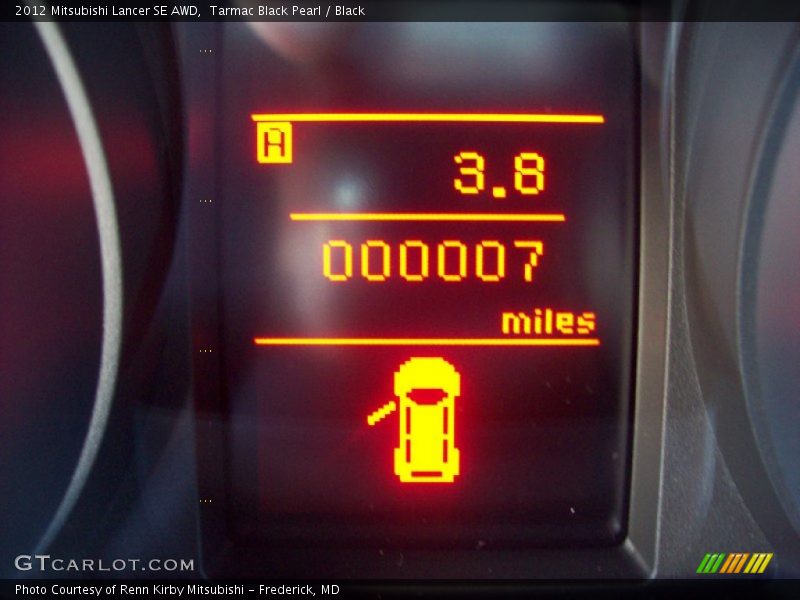 Tarmac Black Pearl / Black 2012 Mitsubishi Lancer SE AWD