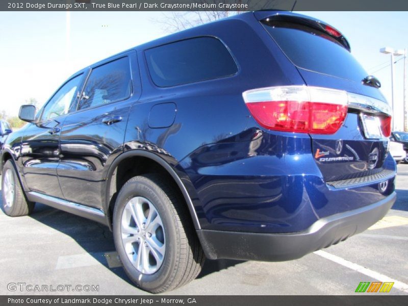 True Blue Pearl / Dark Graystone/Medium Graystone 2012 Dodge Durango SXT