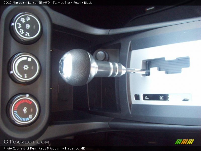 Tarmac Black Pearl / Black 2012 Mitsubishi Lancer SE AWD