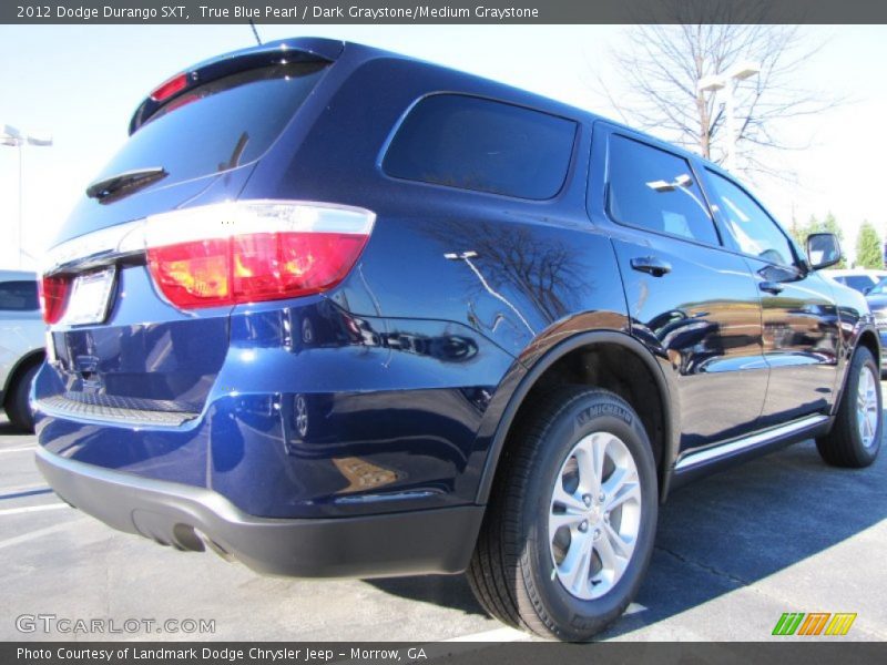 True Blue Pearl / Dark Graystone/Medium Graystone 2012 Dodge Durango SXT