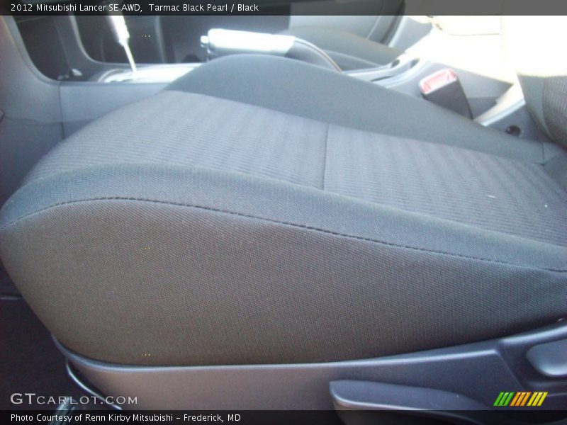 Tarmac Black Pearl / Black 2012 Mitsubishi Lancer SE AWD