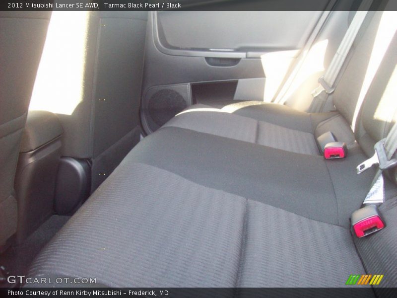 Tarmac Black Pearl / Black 2012 Mitsubishi Lancer SE AWD