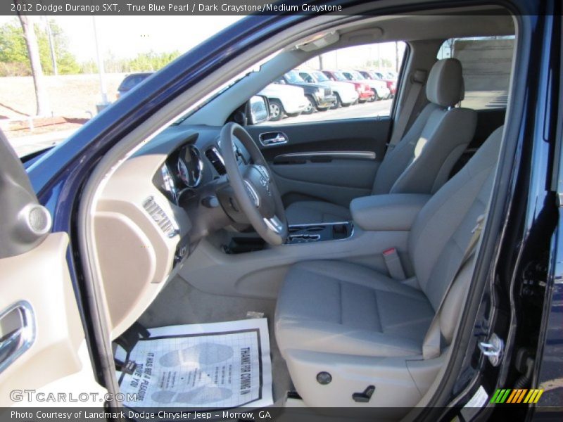 True Blue Pearl / Dark Graystone/Medium Graystone 2012 Dodge Durango SXT