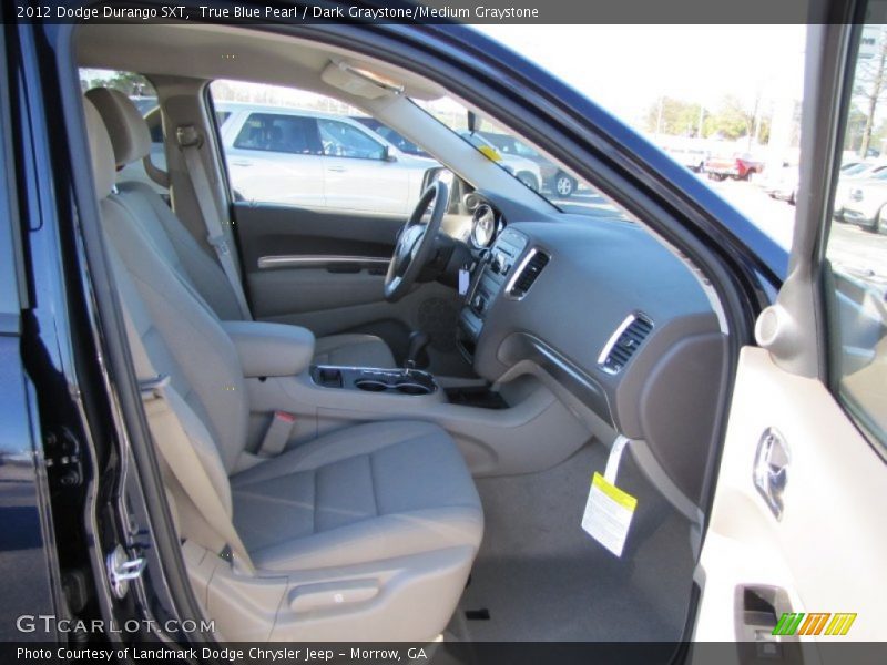 True Blue Pearl / Dark Graystone/Medium Graystone 2012 Dodge Durango SXT