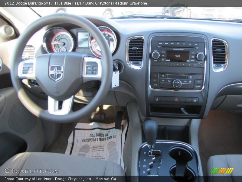 True Blue Pearl / Dark Graystone/Medium Graystone 2012 Dodge Durango SXT