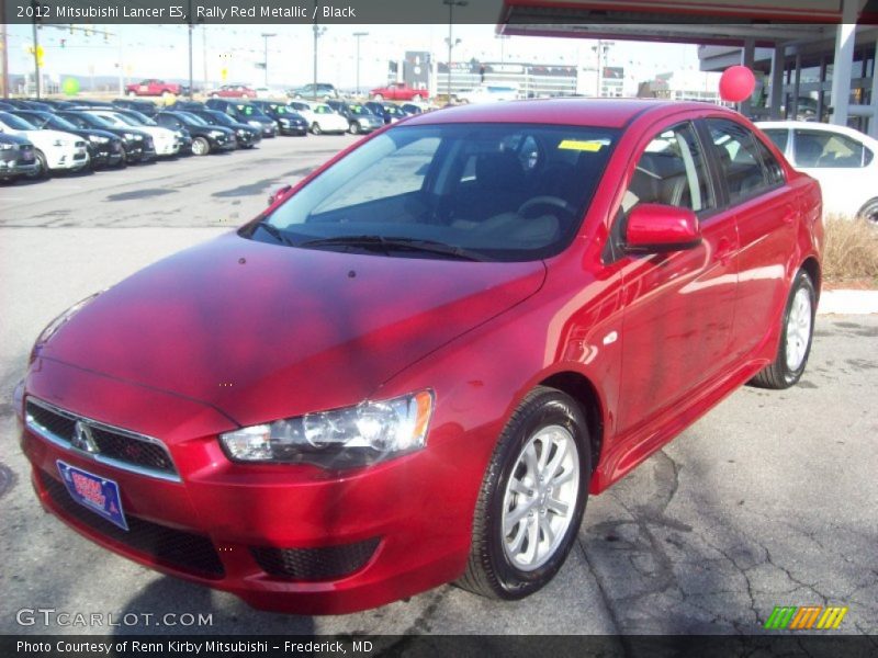 Rally Red Metallic / Black 2012 Mitsubishi Lancer ES