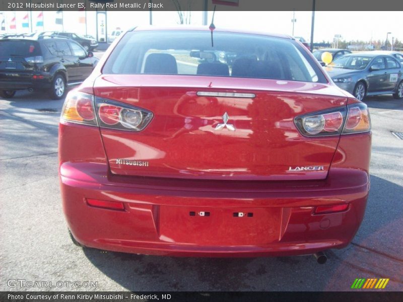 Rally Red Metallic / Black 2012 Mitsubishi Lancer ES