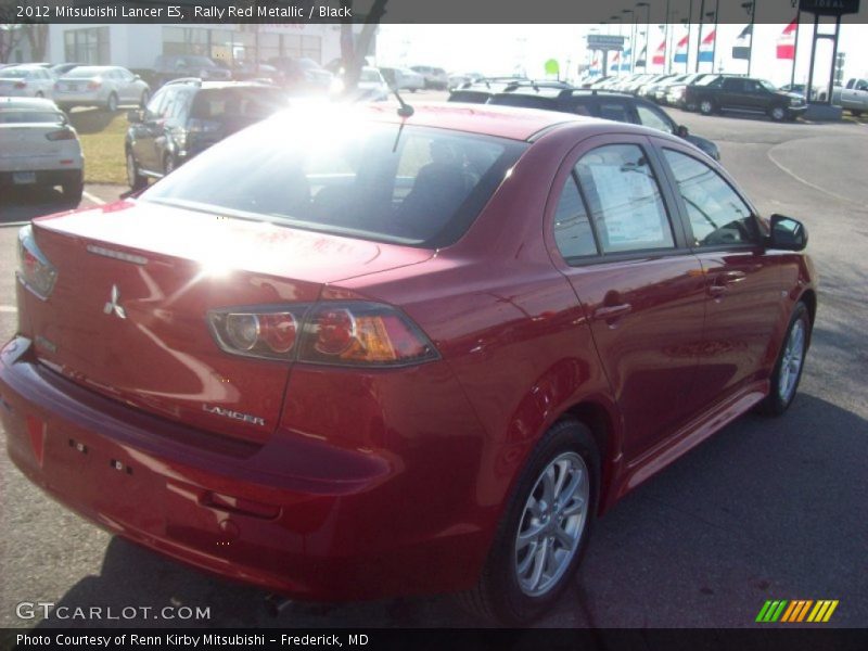 Rally Red Metallic / Black 2012 Mitsubishi Lancer ES