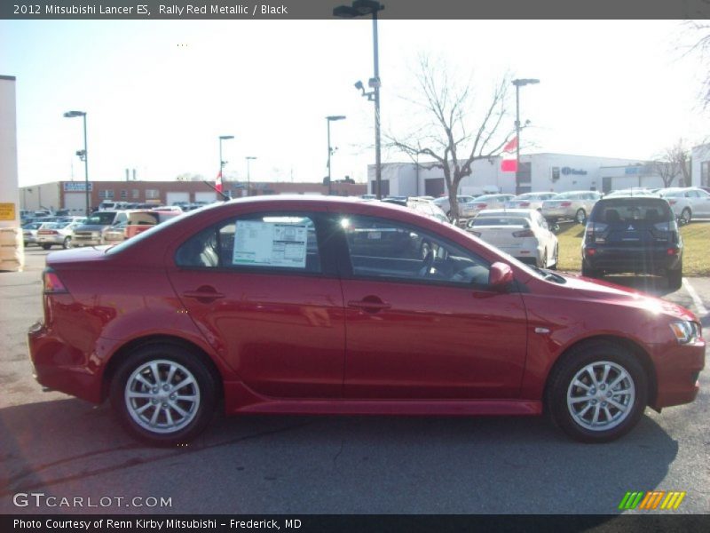Rally Red Metallic / Black 2012 Mitsubishi Lancer ES