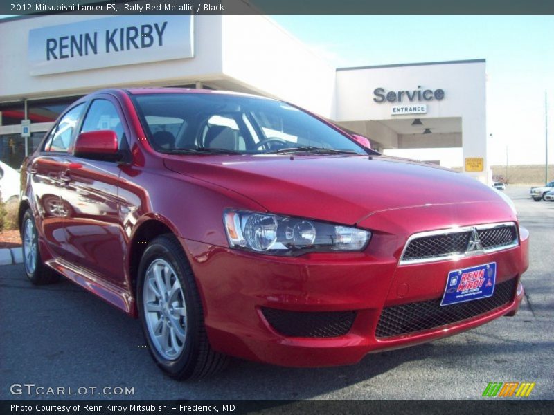 Rally Red Metallic / Black 2012 Mitsubishi Lancer ES