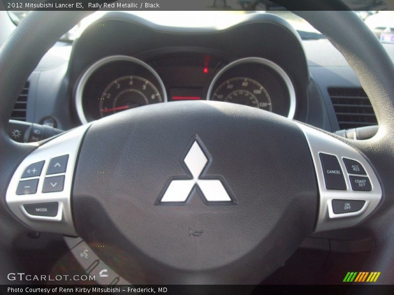Rally Red Metallic / Black 2012 Mitsubishi Lancer ES