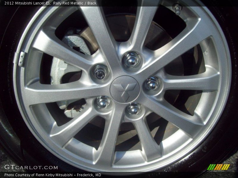 Rally Red Metallic / Black 2012 Mitsubishi Lancer ES