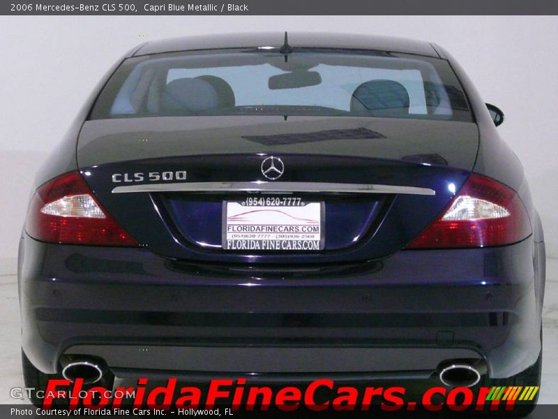 Capri Blue Metallic / Black 2006 Mercedes-Benz CLS 500