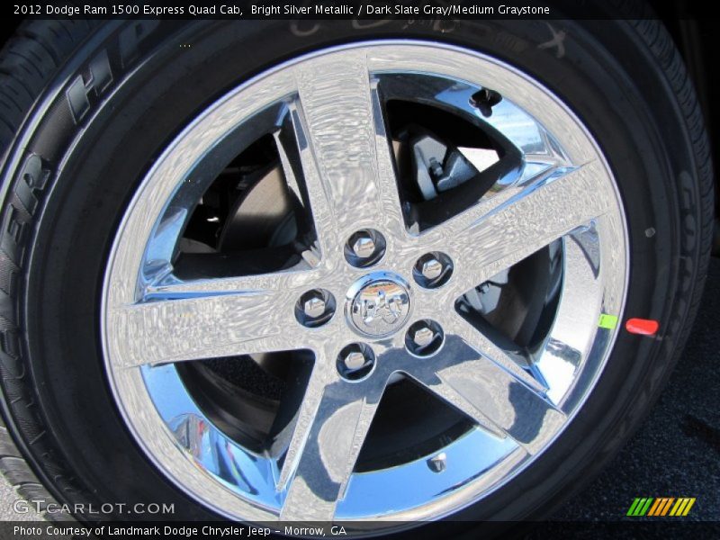 Bright Silver Metallic / Dark Slate Gray/Medium Graystone 2012 Dodge Ram 1500 Express Quad Cab